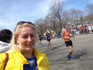 Brygida Gasztold na Boston Marathon